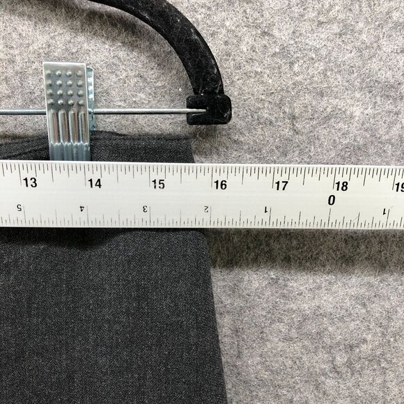 J. Jill Dress Pants Womens 8P Straight Leg Relaxed Mid Rise Dark Gray Flat Front - Picture 5 of 10